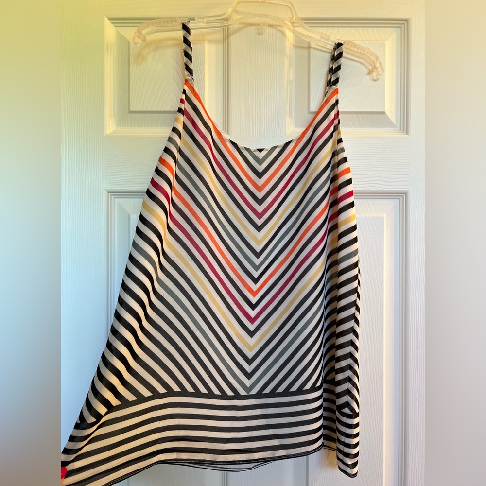 CAbi Multicolor Striped Top